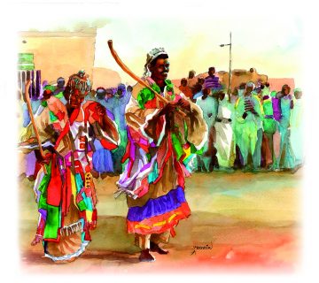 اللوحة: حسين مرغني، السودان